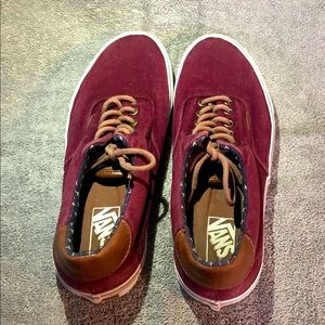 Men’s VANS canvas shoes / Burgandy